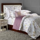 Yves Delorme France 2 King Shams / Cases Senteur Floral Reversible White Purple Multi Cotton New Yves Delorme France 2 King Shams / Cases Senteur Floral Reversible White Purple Multi Cotton New