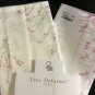 New Pair (2) Yves Delorme Standard Shams Cases Lilirose Delicate White Pink Floral Cotton France