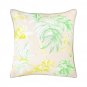 NWT Yves Delorme ETE Silk 16" Square Throw Cushion Pillow Cover Tropical Floral Pastel Multi NEW