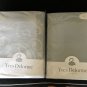 New Yves Delorme Luna KING Fitted Sheet Solid Light Ice Blue 300TC 100% Cotton Sateen NEW
