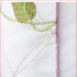Rare Yves Delorme Clematis 2 Standard Shams Cases 20x30" Flowers White Amethyst Purple Violet