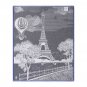 Yves Delorme Paris Eiffel Tower Hot Air Ballon 100% Jacquard Cotton Tea Dish Kitchen Towel NEW