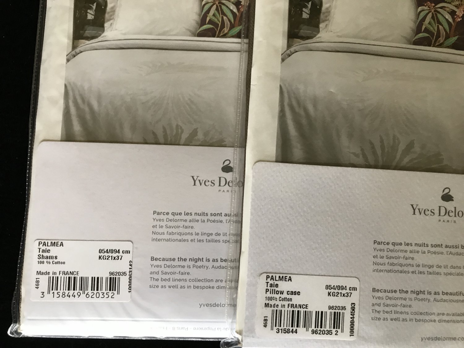 835 Yves Delorme King Duvet Cover Shams 3PC Set Palmea Sage Damask