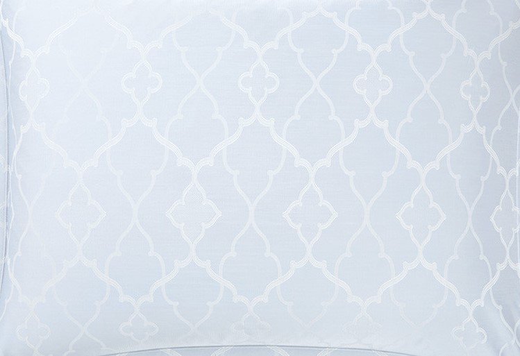 New Yves Delorme Luna Full / Queen Duvet Cover Reversible Grey Blue