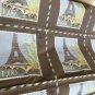 New $338 Iosis Yves Delorme Throw Blanket Paris Eiffel Tower Stamp Jacquard Woven Cotton Tapestry