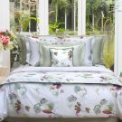 NWT Riviera Queen Flat Fitted Sheet 2PC Set Yves Delorme Sateen Cotton France New