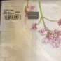 Yves Delorme Je t'aime Jetaime 2 Euro Shams White Purple Floral Polka Dots Retails $260 New