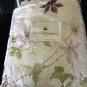 Rare Yves Delorme Clematis 2 Standard Shams Cases 20x30" Flowers White Amethyst Purple Violet