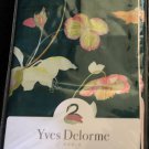 New Yves Delorme Miami Floral Reversible Pillow Sham Case Green Pink Multi Egyptian Cotton New Yves Delorme Miami Floral Reversible Pillow Sham Case Green Pink Multi Egyptian Cotton
