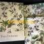 New Pair Yves Delorme Mousson 2 King Shams Cases Tropical Floral Palms Toile France