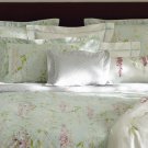 New Yves Delorme Pergola Duvet Cover 94x87" F/QN Wisteria Reverse Graphic Cotton France