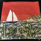 New NWT Iosis Yves Delorme Sail Boat 18" Decorative Cushion Cover Jacquard Woven Tapestry New NWT Iosis Yves Delorme Sail Boat 18" Decorative Cushion Cover Jacquard Woven Tapestry