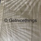 $100 New Yves Delorme Paris Palmbay Sham Case 12x17 Tropical Frond Ivory 500TC Sateen