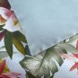 NEW YVES DELORME UTOPIA KING DUVET COVER & 2 KING SHAMS TROPICAL EXOTIC FLOWER REVERSES HORIZON BLUE