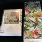 NEW YVES DELORME UTOPIA KING DUVET COVER & 2 KING SHAMS TROPICAL EXOTIC FLOWER REVERSES HORIZON BLUE