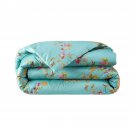 New Yves Delorme Queen Duvet Cover Un Jour Histoire 92x92" Floral Animal Reversible Organic France