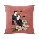 New Iosis Yves Delorme French Tapestry Decorative Pillow Cover Tuk Toucans Birds