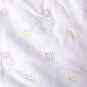 New Yves Delorme Clematis King 114"x98" Quilted Coverlet Bedspread White Purple Floral Cotton Sateen