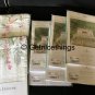 New Yves Delorme Flores KING Flat Sheet Flores 114 x 116" Floral White Multi Organic Sateen France