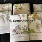 New Yves Delorme Flores KING Flat Sheet Flores 114 x 116" Floral White Multi Organic Sateen France