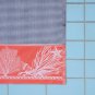 Yves Delorme Seashells Kelps Beach Towel Waffle Weave Honeycomb Cotton Jacquard France