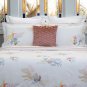 Yves Delorme Seashells Kelps Beach Towel Waffle Weave Honeycomb Cotton Jacquard France