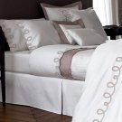 NEW $745 Yves Delorme White Queen Duvet Cover 92x92" Italics Cafe Creme Taupe Scroll Embroidery NEW $745 Yves Delorme White Queen Duvet Cover 92x92" Italics Cafe Creme Taupe Scroll Embroidery