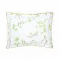 NEW YVES DELORME GINKGO SHAM CASE 12x17" FLOWERS FLORAL LEAVES JAPANESE ASIAN GREEN FRANCE