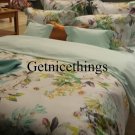 New Yves Delorme Ailleurs 2 Standard Shams Cases Floral Graphics Multicolor Sateen France