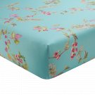 New Yves Delorme Queen Fitted Sheet 63x79" Un Jour Une Histoire Floral Orchids Organic Cotton France