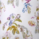 New Yves Delorme Flores Queen Flat Sheet 94x116" Flowers White Multi Organic Cotton Sateen France New Yves Delorme Flores Queen Flat Sheet 94x116" Flowers White Multi Organic Cotton Sateen France