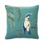 NWT Parrot Bird Decorative Throw Cushion Pillow Cover Iosis Yves Delorme French Woven Tapestry Ducks