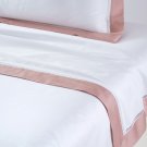 New Yves Delorme Queen Duvet Cover 92x92 Walton THE Venetian Hemstitch Dusty Rose Pink Border France New Yves Delorme Queen Duvet Cover 92x92 Walton THE Venetian Hemstitch Dusty Rose Pink Border France