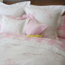 New Yves Delorme Lilirose 2 Standard Cases Delicate Flowers White Pink Floral Reversible France New Yves Delorme Lilirose 2 Standard Cases Delicate Flowers White Pink Floral Reversible France