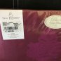 $455 New Yves Delorme King Fitted Sheet Reflet Rubino Red Ornate Medallions Sateen France