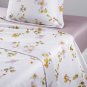 Yves Delorme Eclats KING Flat Sheet 114x116" Wildflower Poppy White Multicolor Lila Purple France
