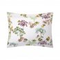 New Pair (2) Yves Delorme Laos Standard Shams Cases Tropical Vegetation Graphic Organic Cotton