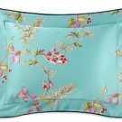New Yves Delorme Boudoir Sham Case Un Jour Une Histoire Floral Orchids Organic Cotton France