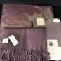 $115 NWT Triomphe Figue Purple Cushion Throw Pillow Cover Yves Delorme Silk Blend Rubino