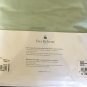 New Yves Delorme Deep Pocket Fitted Sheet Cal King 75x85" Roma Celadon Green 500TC Percale