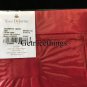 $130 NEW Yves Delorme King Sham Triomphe Opera Red Pillowcase 21x37" Luxury Cotton Sateen France