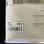 New Yves Delorme Flat Sheet 240x295 CM Jacquard Damask Sage Palm Leaves Sateen France