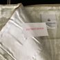 New Yves Delorme Flat Sheet 240x295 CM Jacquard Damask Sage Palm Leaves Sateen France