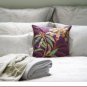 NWT Yves DelormeF/QN Flat Sheet Palmea 94x116" Sage Palm Leaves Jacquard Sateen France