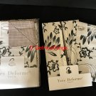 $620 New Yves Delorme 3PC Queen Duvet Cover Shams Set Silhouette Black White Flowers Pink Graphics $620 New Yves Delorme 3PC Queen Duvet Cover Shams Set Silhouette Black White Flowers Pink Graphics