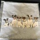 New Iosis Yves Delorme Throw Cushion Pillow Cover Jack Russell Dogs 18" Woven Tapestry New Iosis Yves Delorme Throw Cushion Pillow Cover Jack Russell Dogs 18" Woven Tapestry