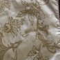 New NWT Yves Delorme Soierie Accent Cushion Pillow Cover Floral Gold Embroidery 100% Linen