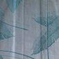 New Yves Delorme Sham Case LeCap Jacquard Foliage Reverse Aqua Green Blue Organic Sateen France