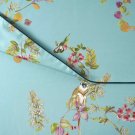 New Yves Delorme Queen Flat FItted Sheet 2PC Set Monkey Giraffe Birds Botanical Organic Sateen