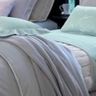 NWT NEW Yves Delorme F/QN Flat Sheet 240x295 CM Serenity Lavender Purple White Piping Percale France NWT NEW Yves Delorme F/QN Flat Sheet 240x295 CM Serenity Lavender Purple White Piping Percale France